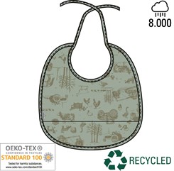 Mikk-Line PU Bib - Small AOP Recycled - Dried Herb